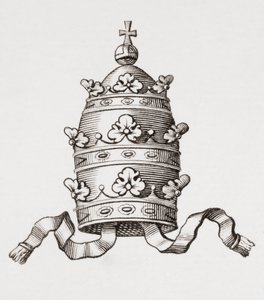 Papal Tiara, or Triregnum by Unbekannt Unbekannt